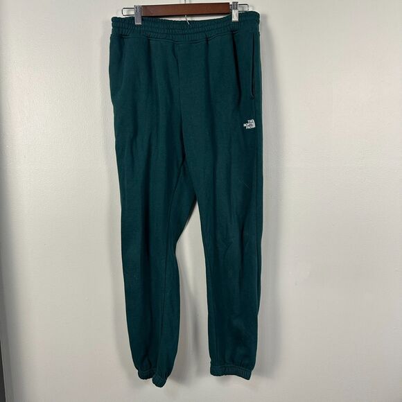 The North Face Mens Jogger Sweatpants Size Medium Hunter Green Pull On - Picture 1 of 4